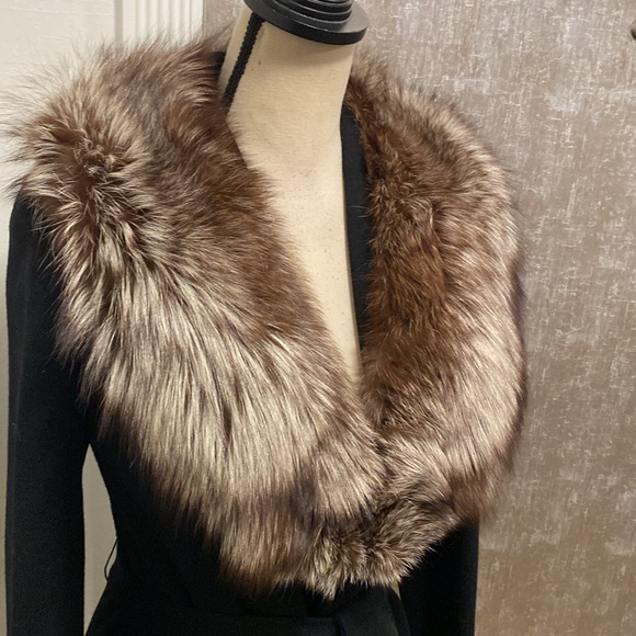 Real fox trim cardigan, XS - Picture 3 of 11
